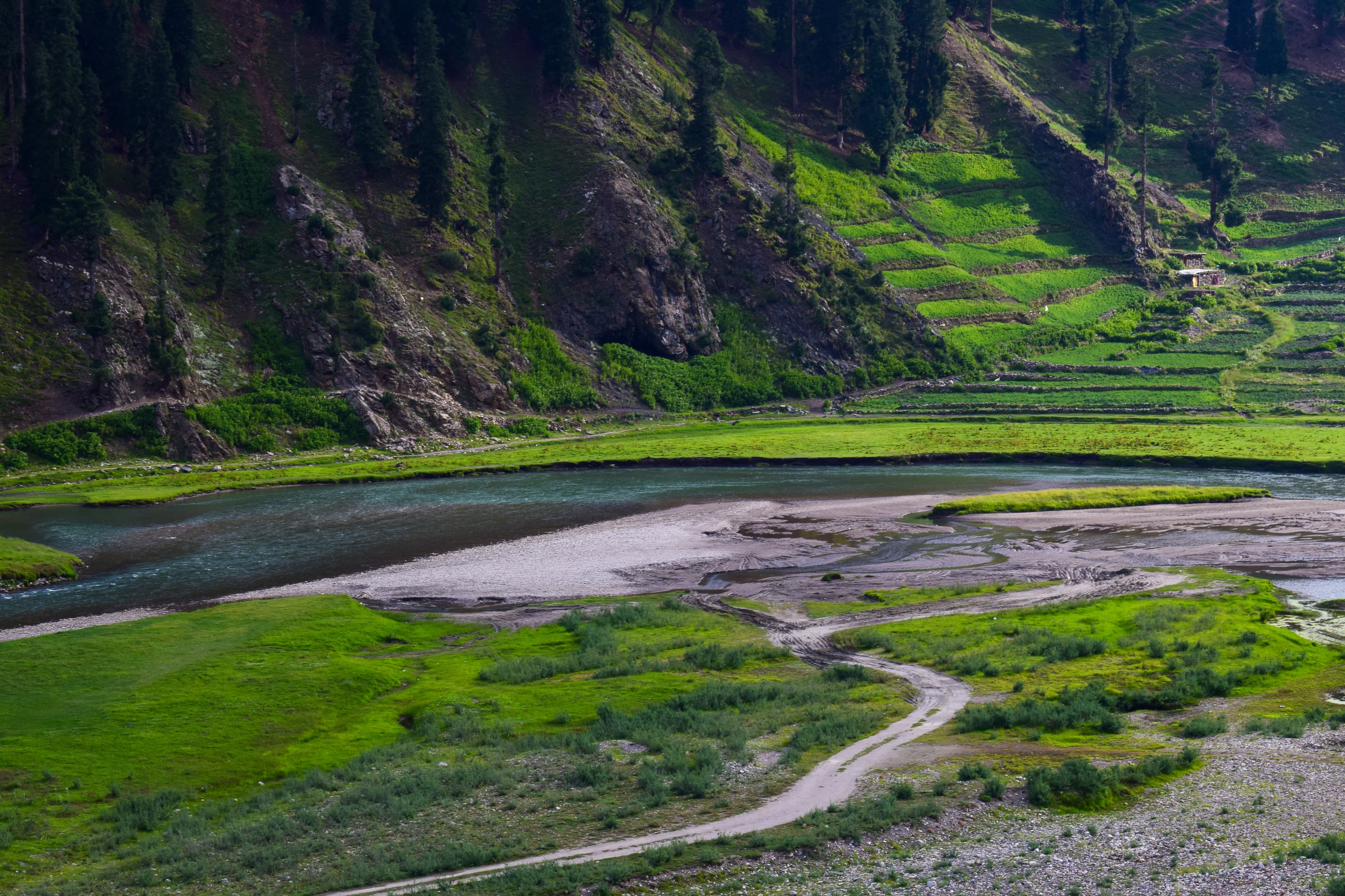 Kashmir Valley - Lush green valley