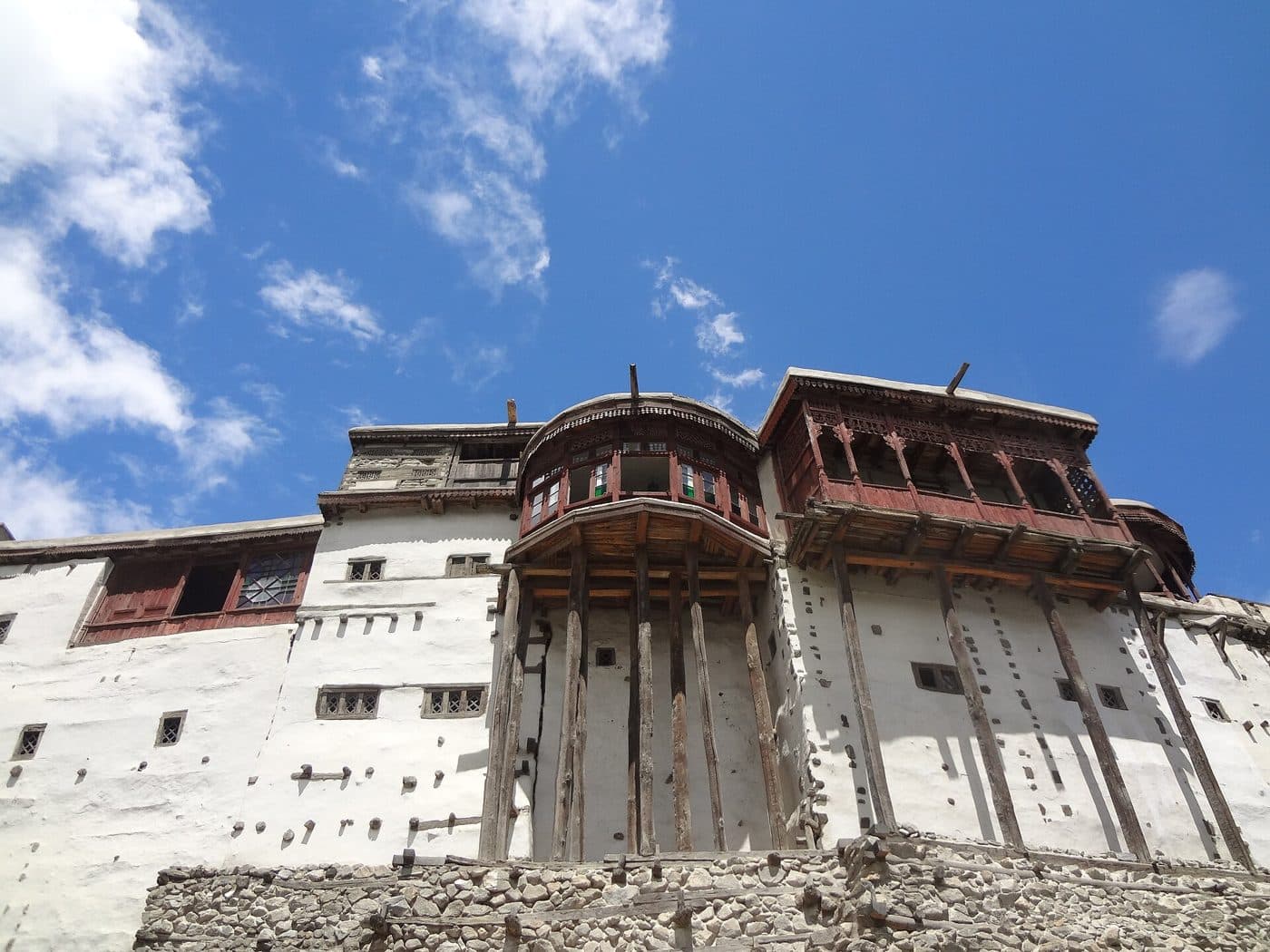Baltit Fort above the terraces of Karimabad in Hunza.