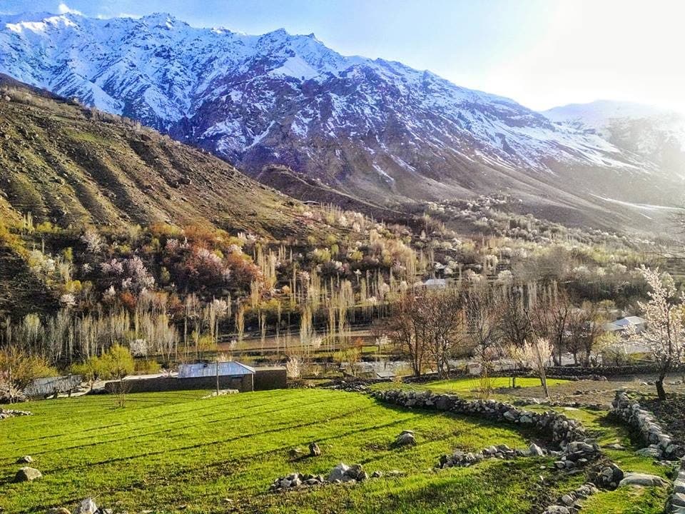 The valley at Garam Chashma, north of Chitral.