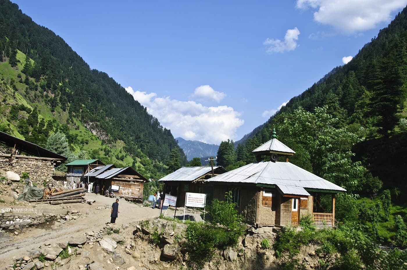 Kel, beside the Neelum River.