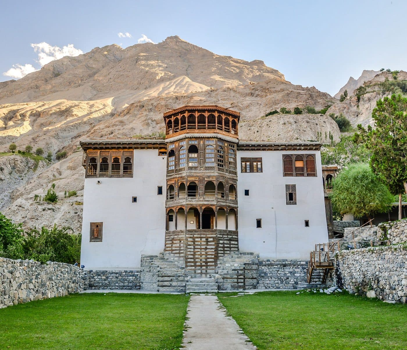 The entrance of Khaplu Palace.