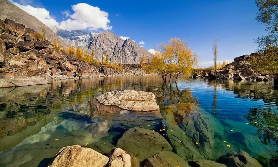 Upper Kachura Lake near Skardu.